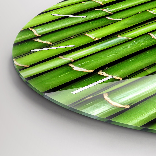 Horloge ronde Bambou asiatique