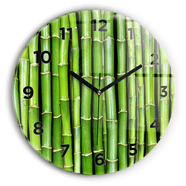 Horloge ronde Bambou asiatique