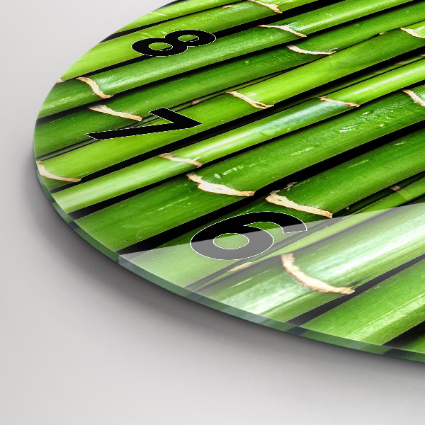 Horloge ronde Bambou asiatique