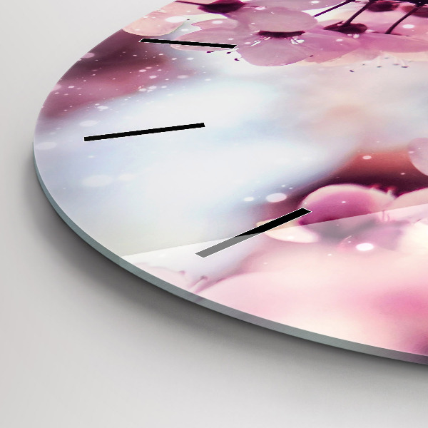 Horloge ronde Fleurs de printemps