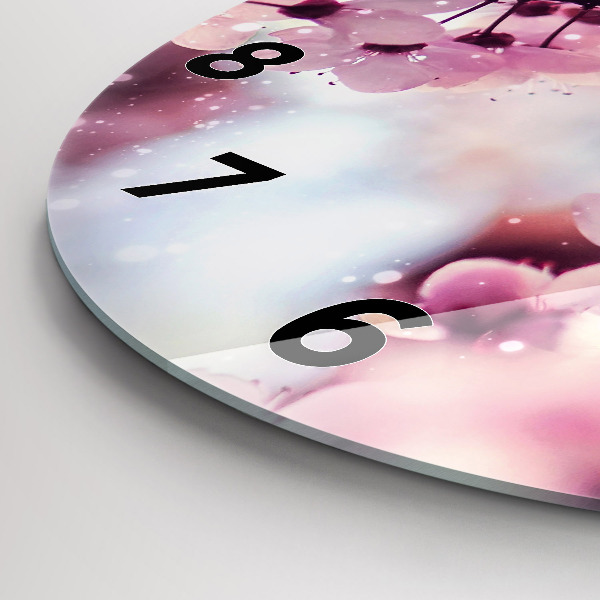 Horloge ronde Fleurs de printemps