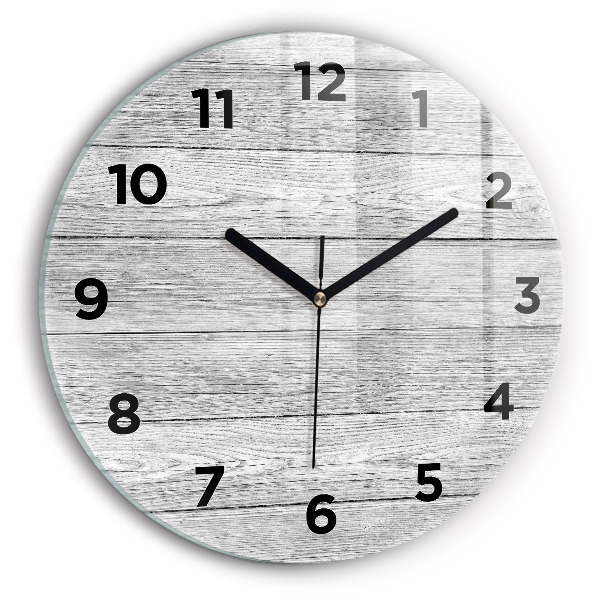 Horloge ronde Panneaux en bois