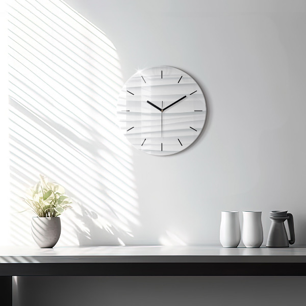 Horloge ronde Texture des vagues