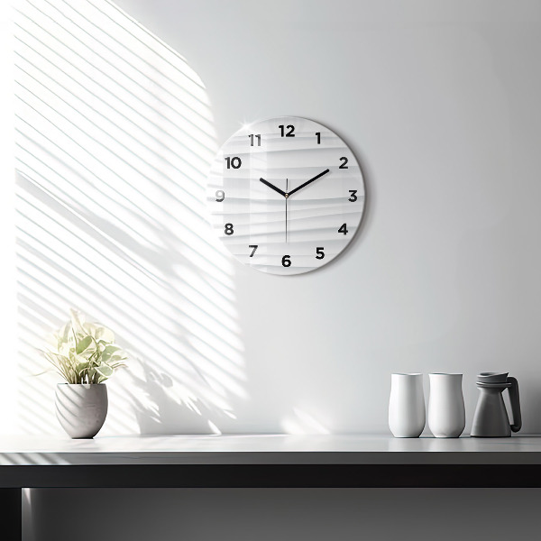 Horloge ronde Texture des vagues