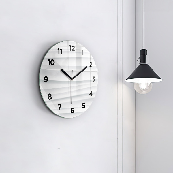 Horloge ronde Texture des vagues