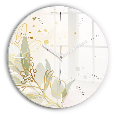 Horloge ronde Abstraction pastel