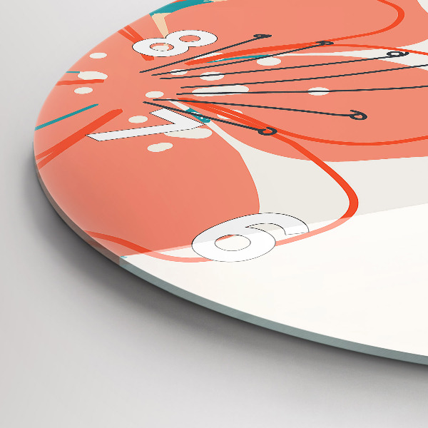 Horloge ronde plantes hawaïennes