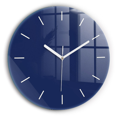 Horloge ronde Couleur bleu marine