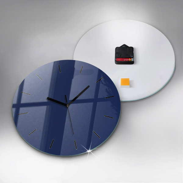 Horloge ronde Couleur bleu marine