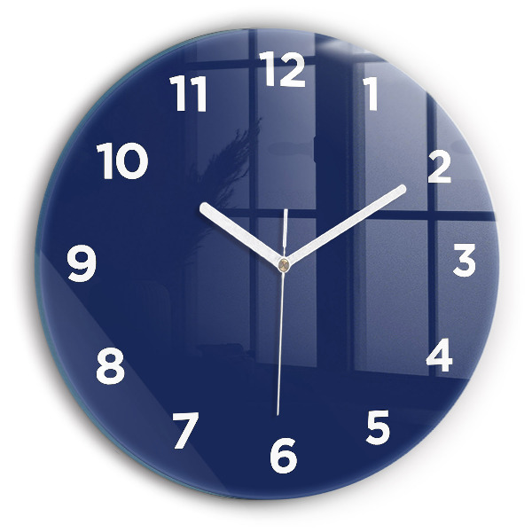 Horloge ronde Couleur bleu marine