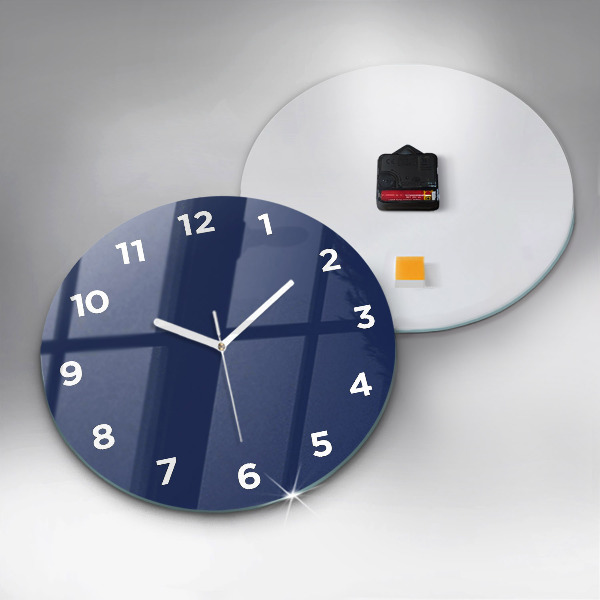 Horloge ronde Couleur bleu marine