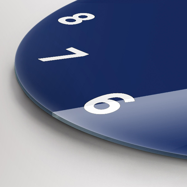 Horloge ronde Couleur bleu marine