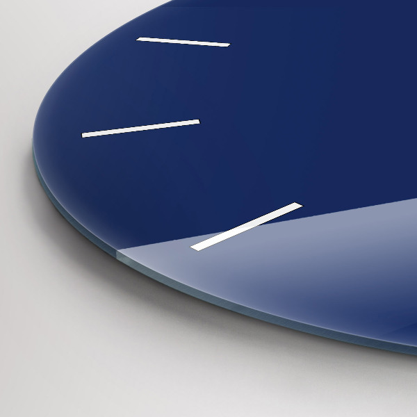 Horloge ronde Couleur bleu marine
