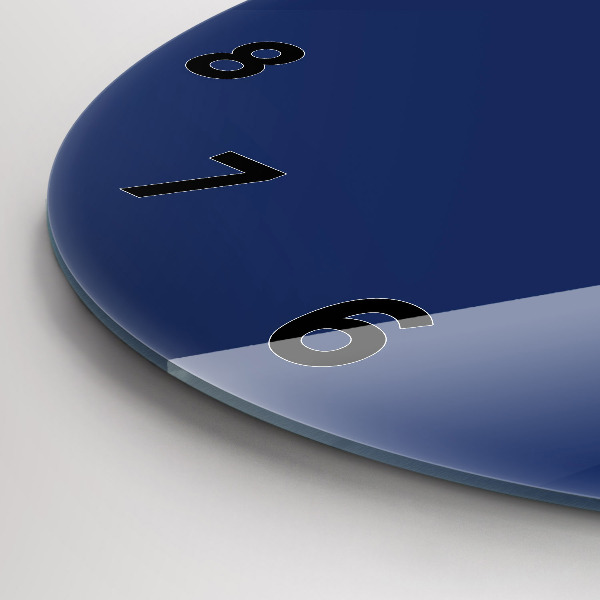 Horloge ronde Couleur bleu marine