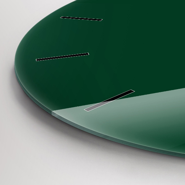 Horloge ronde Couleur vert bouteille