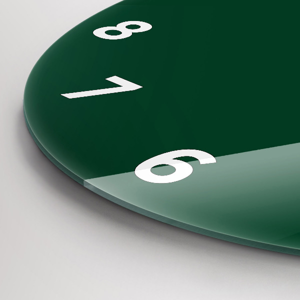 Horloge ronde Couleur vert bouteille