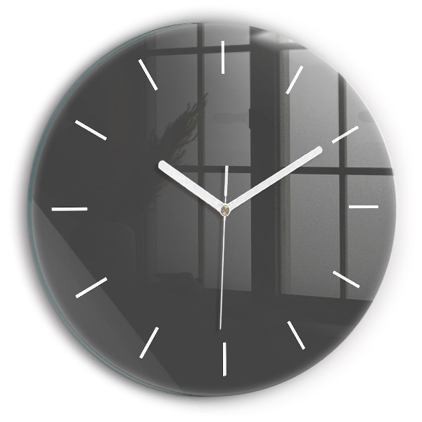 Horloge ronde Couleur gris