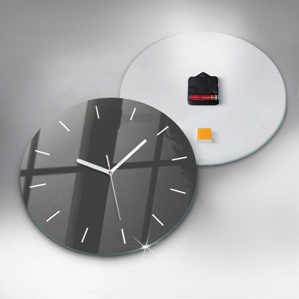 Horloge ronde Couleur gris
