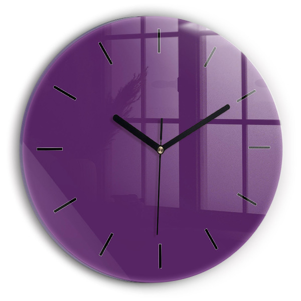 Horloge ronde Violet