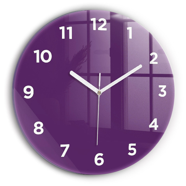 Horloge ronde Violet