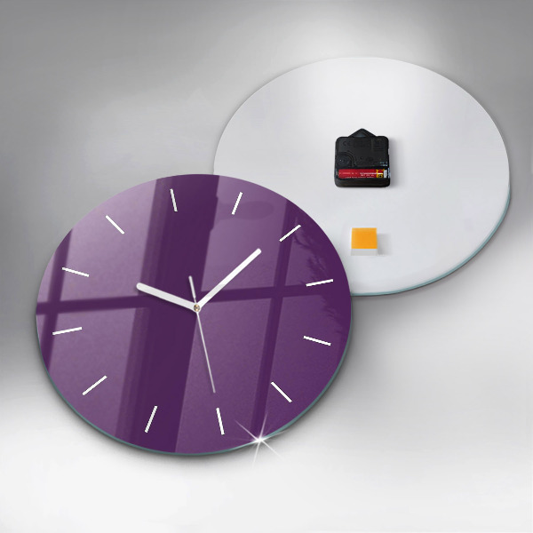 Horloge ronde Violet