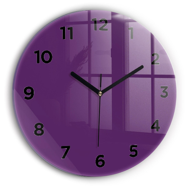 Horloge ronde Violet