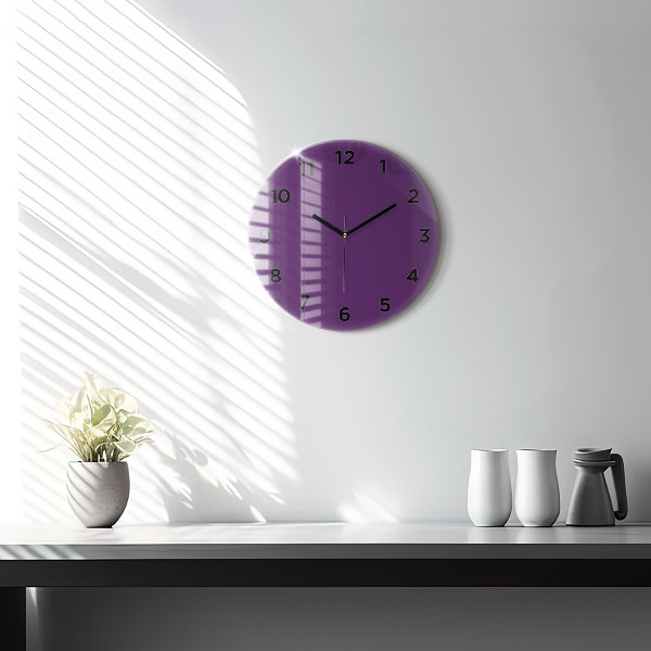 Horloge ronde Violet