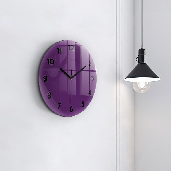 Horloge ronde Violet