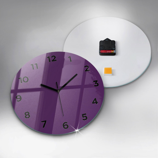 Horloge ronde Violet