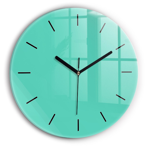 Horloge ronde Turquoise
