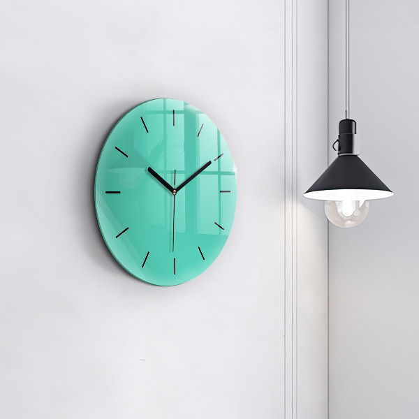 Horloge ronde Turquoise