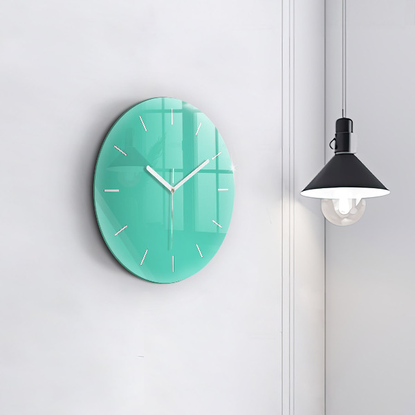 Horloge ronde Turquoise