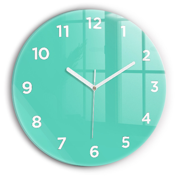 Horloge ronde Turquoise