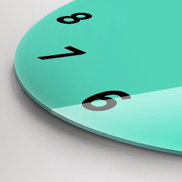Horloge ronde Turquoise