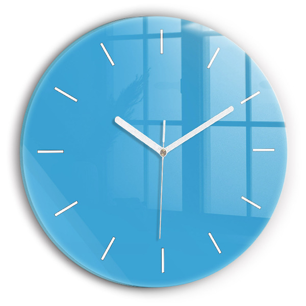 Horloge ronde Bleu