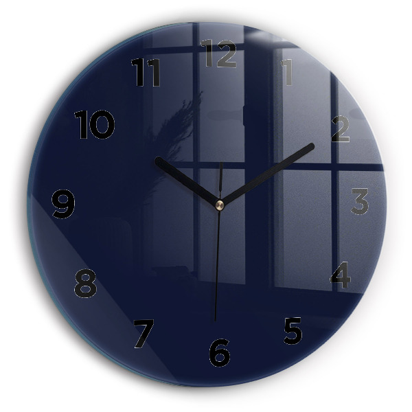 Horloge ronde Bleu marine foncé