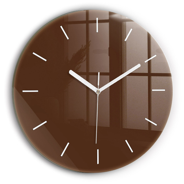 Horloge ronde Brun