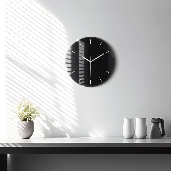 Horloge ronde Noir