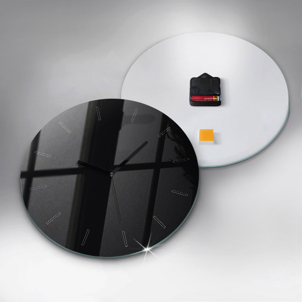 Horloge ronde Noir