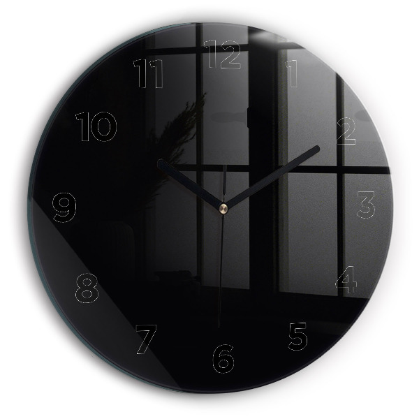 Horloge ronde Noir