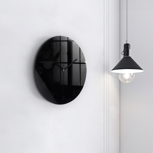 Horloge ronde Noir