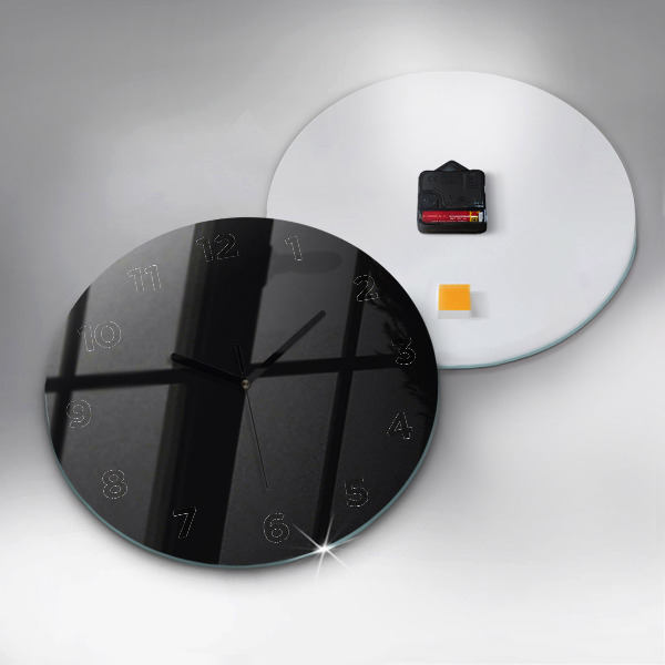 Horloge ronde Noir
