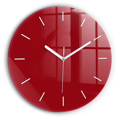 Horloge ronde Rouge