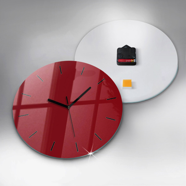 Horloge ronde Rouge