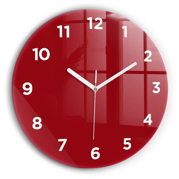 Horloge ronde Rouge