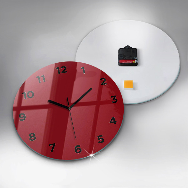 Horloge ronde Rouge