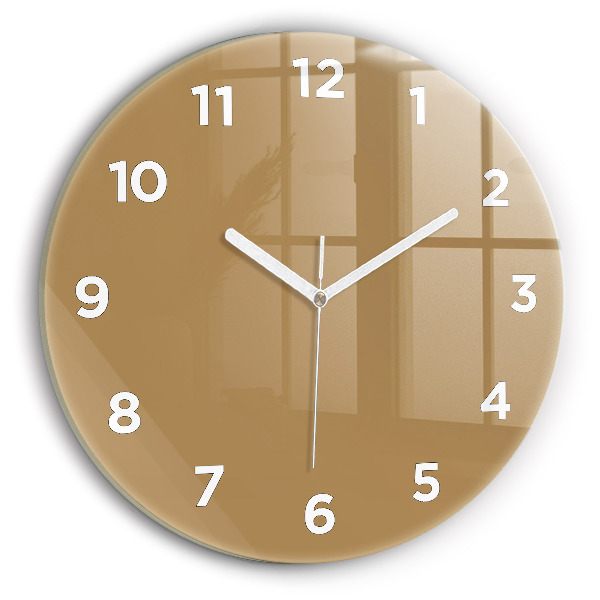 Horloge ronde Beige