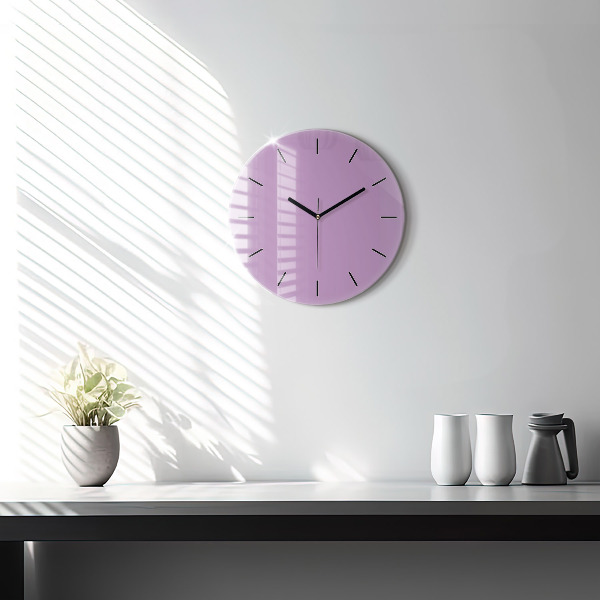 Horloge ronde Lilas