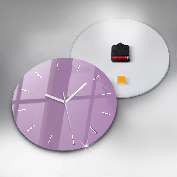 Horloge ronde Lilas