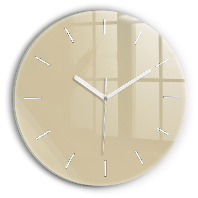 Horloge ronde Beige